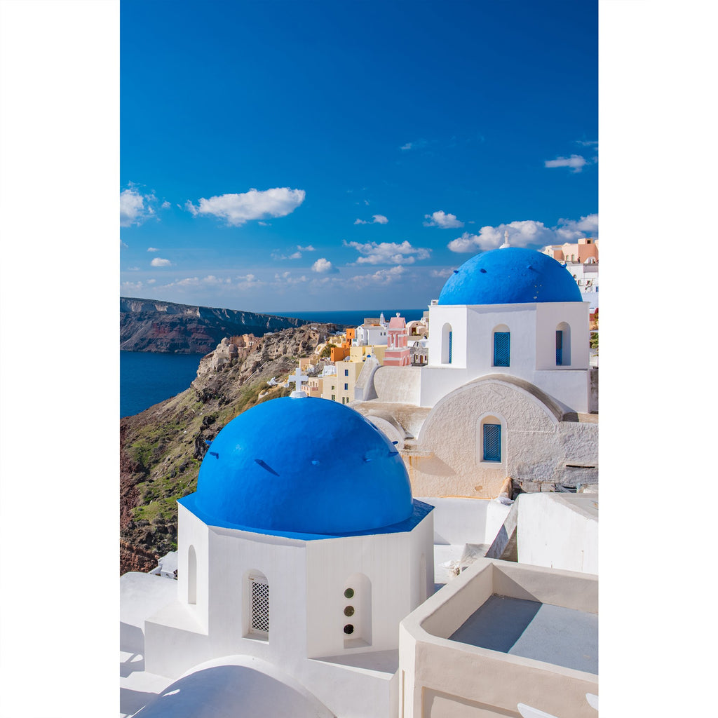 Über den Dächern von Santorini